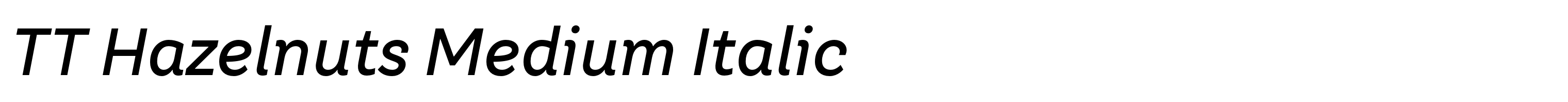 TT Hazelnuts Medium Italic